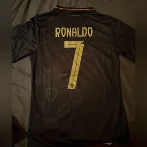 Puma Black and Gold Men's Jersey